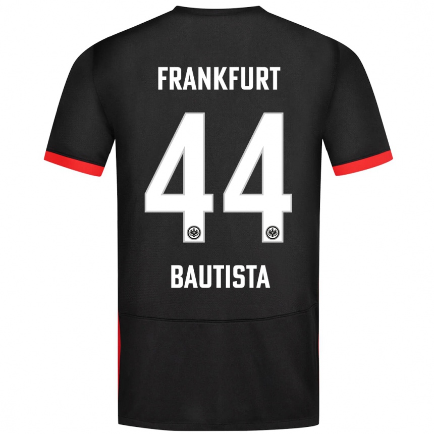 Men Football Davis Bautista #44 Black Away Jersey 2024/25 T-Shirt Australia