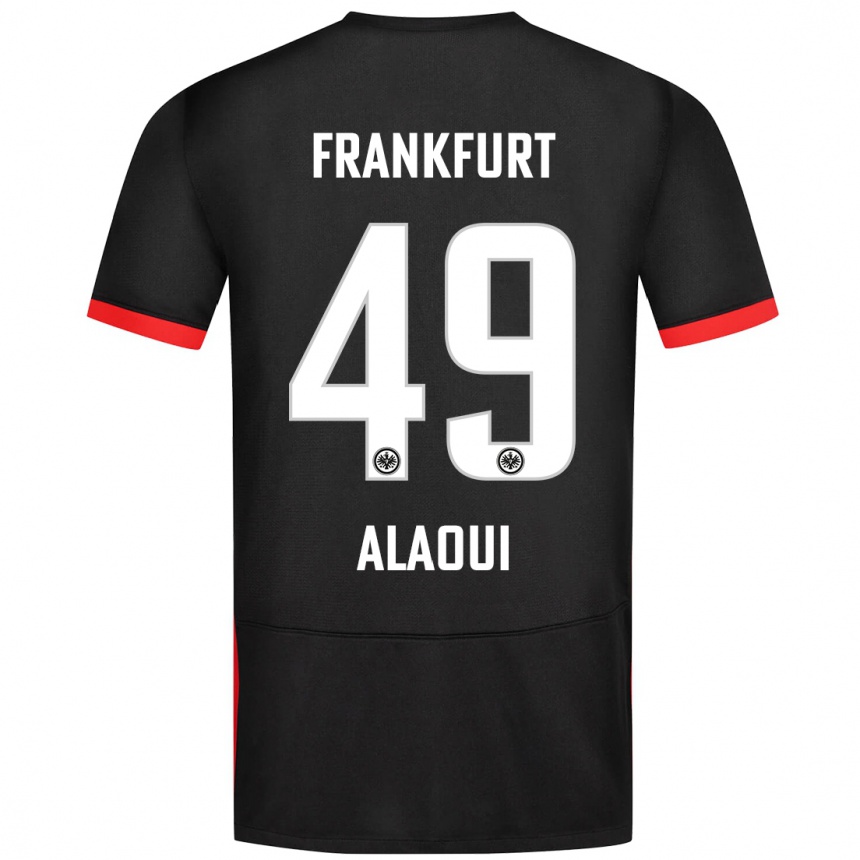 Men Football Anas Alaoui #49 Black Away Jersey 2024/25 T-Shirt Australia