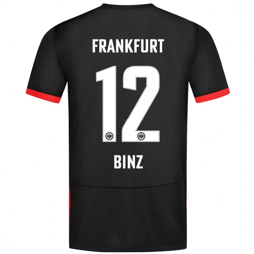 Men Football Sam Binz #12 Black Away Jersey 2024/25 T-Shirt Australia