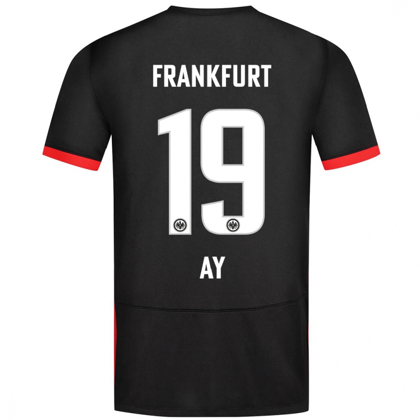 Men Football Ugur Ay #19 Black Away Jersey 2024/25 T-Shirt Australia