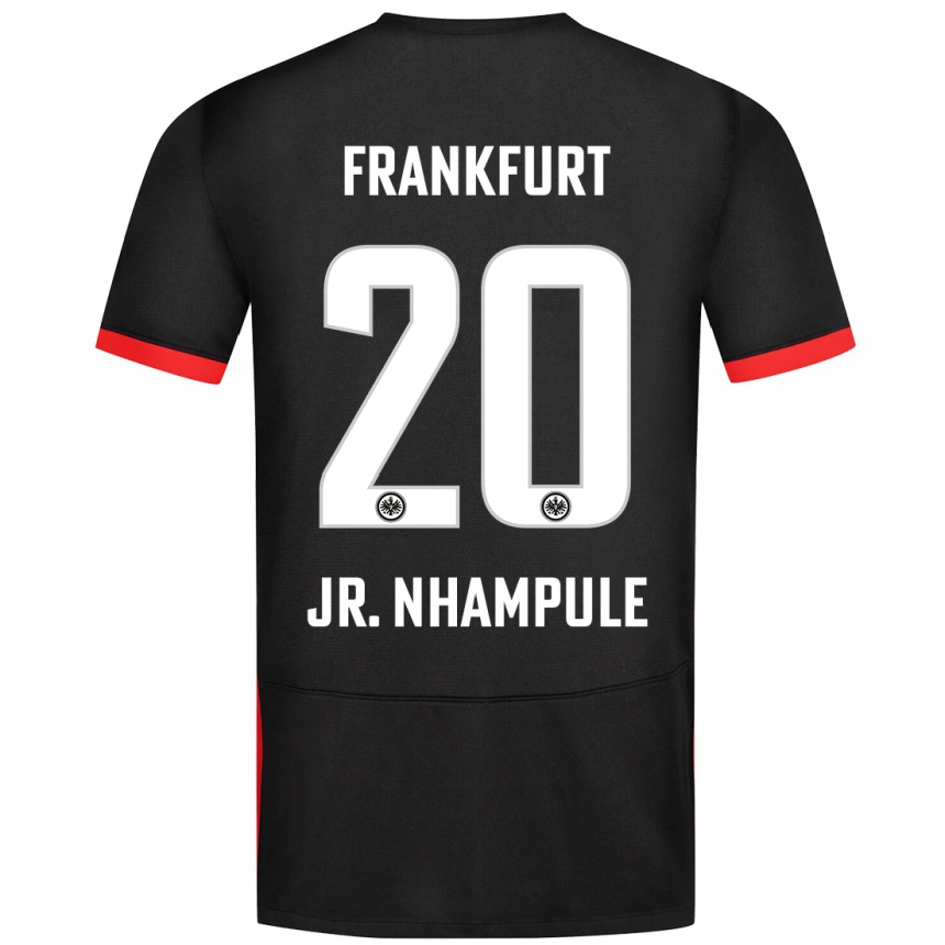 Men Football Antonio Junior Nhampule #20 Black Away Jersey 2024/25 T-Shirt Australia