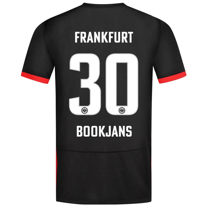 Men Football Jakob Bookjans #30 Black Away Jersey 2024/25 T-Shirt Australia