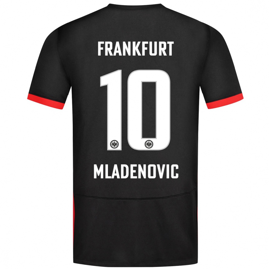 Men Football Marko Mladenovic #10 Black Away Jersey 2024/25 T-Shirt Australia