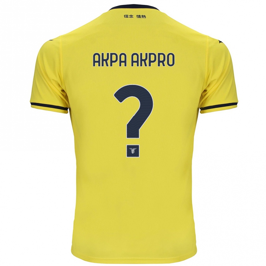 Men Football Jean-Daniel Akpa Akpro #0 Yellow Away Jersey 2024/25 T-Shirt Australia