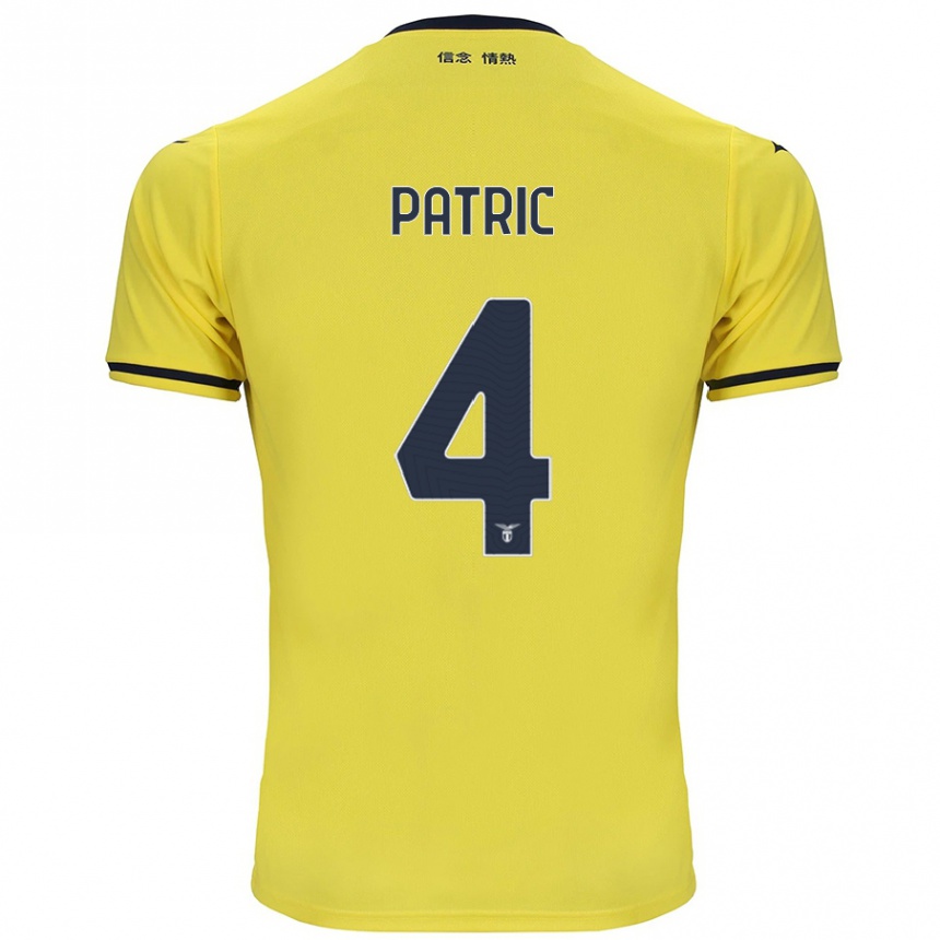 Men Football Patric #4 Yellow Away Jersey 2024/25 T-Shirt Australia