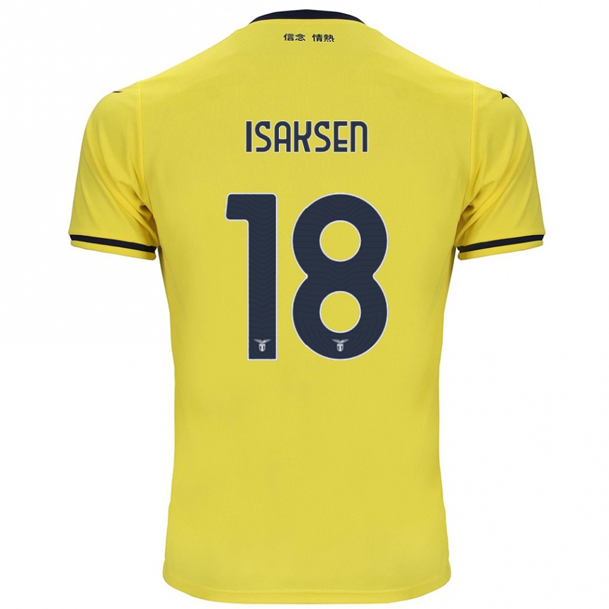 Men Football Gustav Isaksen #18 Yellow Away Jersey 2024/25 T-Shirt Australia