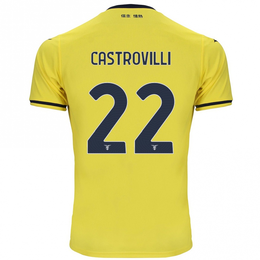 Men Football Gaetano Castrovilli #22 Yellow Away Jersey 2024/25 T-Shirt Australia