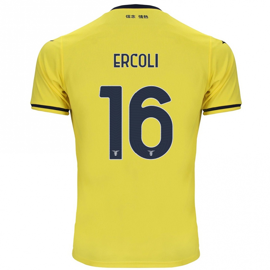 Men Football Michele Ercoli #16 Yellow Away Jersey 2024/25 T-Shirt Australia