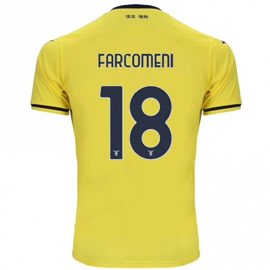 Men Football Valerio Farcomeni #18 Yellow Away Jersey 2024/25 T-Shirt Australia