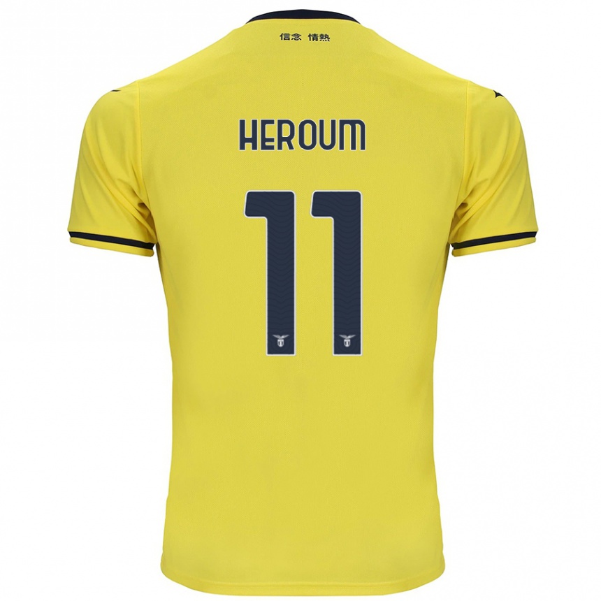 Men Football Nora Heroum #11 Yellow Away Jersey 2024/25 T-Shirt Australia