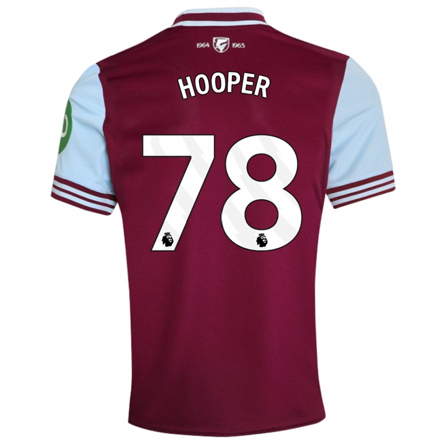 Women Football Finley Hooper #78 Dark Red Home Jersey 2024/25 T-Shirt Australia