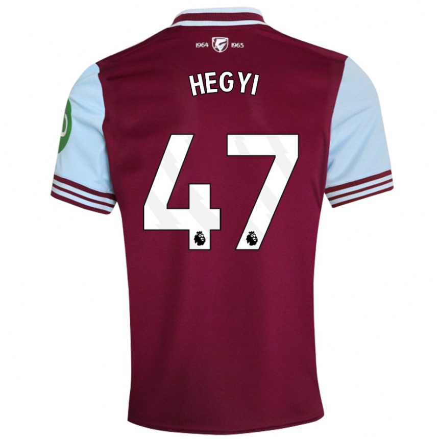 Women Football Krisztian Hegyi #47 Dark Red Home Jersey 2024/25 T-Shirt Australia