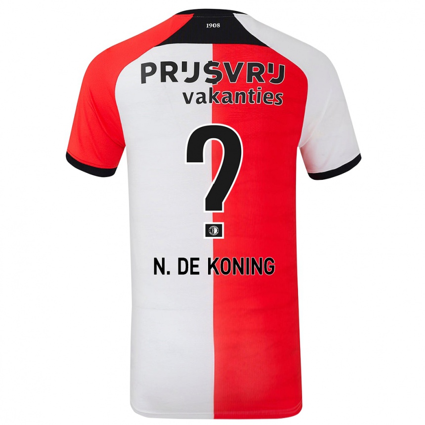 Women Football Nick De Koning #0 Red White Home Jersey 2024/25 T-Shirt Australia