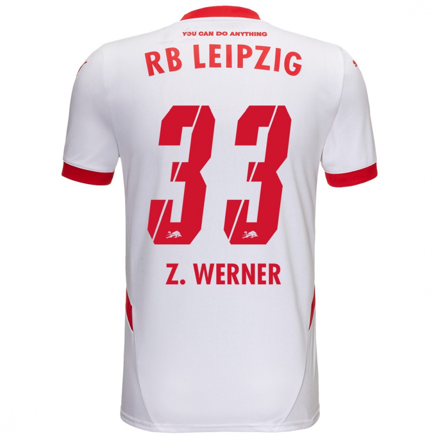 Women Football Zoé Werner #33 White Red Home Jersey 2024/25 T-Shirt Australia