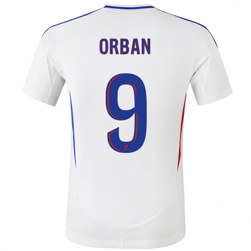 Women Football Gift Orban #9 White Blue Home Jersey 2024/25 T-Shirt Australia