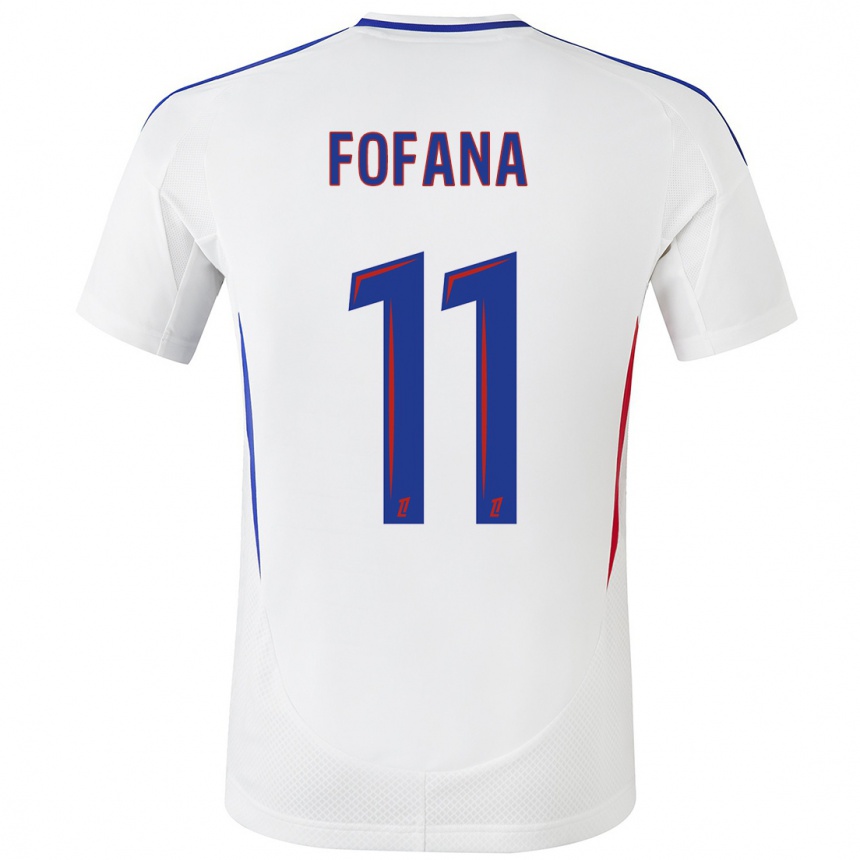 Women Football Malick Fofana #11 White Blue Home Jersey 2024/25 T-Shirt Australia