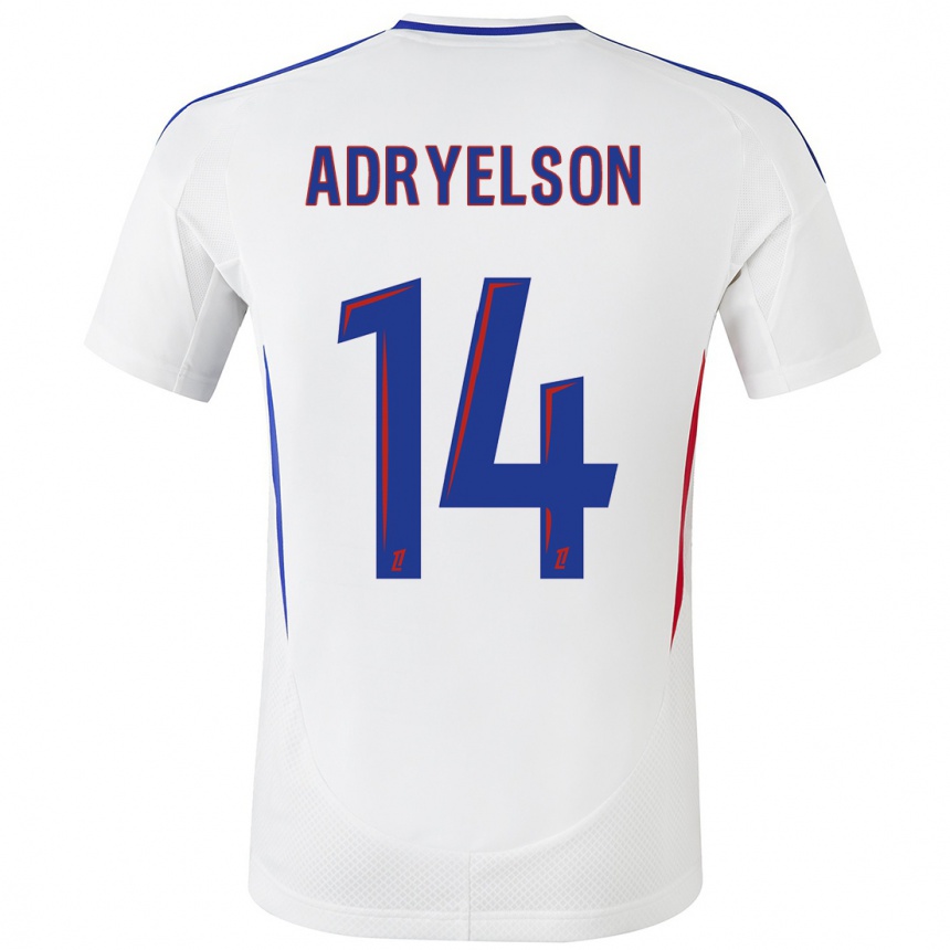 Women Football Adryelson #14 White Blue Home Jersey 2024/25 T-Shirt Australia