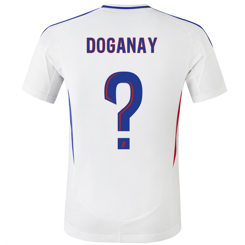 Women Football Kenan Doganay #0 White Blue Home Jersey 2024/25 T-Shirt Australia