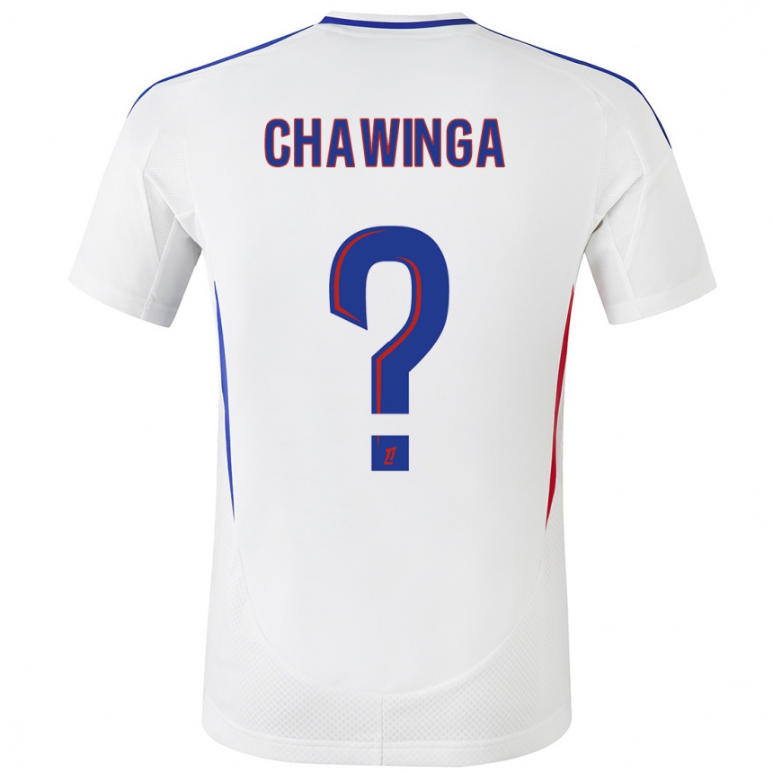 Women Football Tabitha Chawinga #0 White Blue Home Jersey 2024/25 T-Shirt Australia