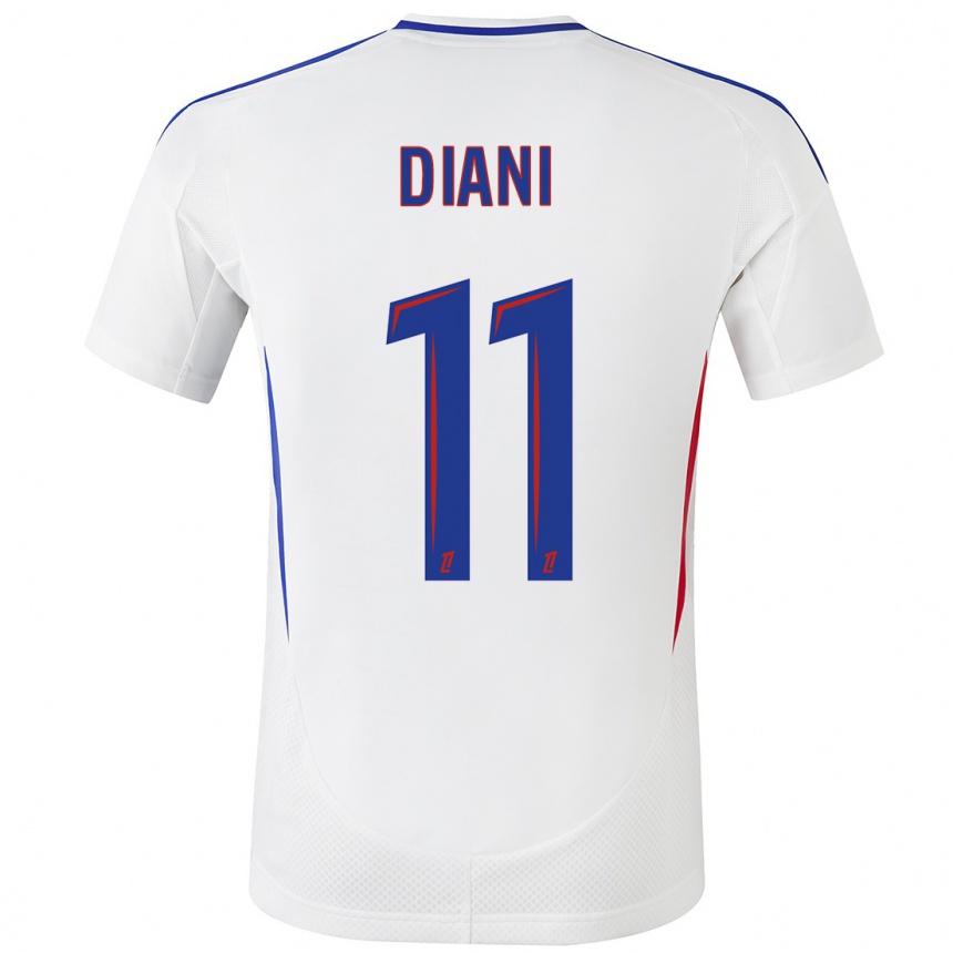 Women Football Kadidiatou Diani #11 White Blue Home Jersey 2024/25 T-Shirt Australia