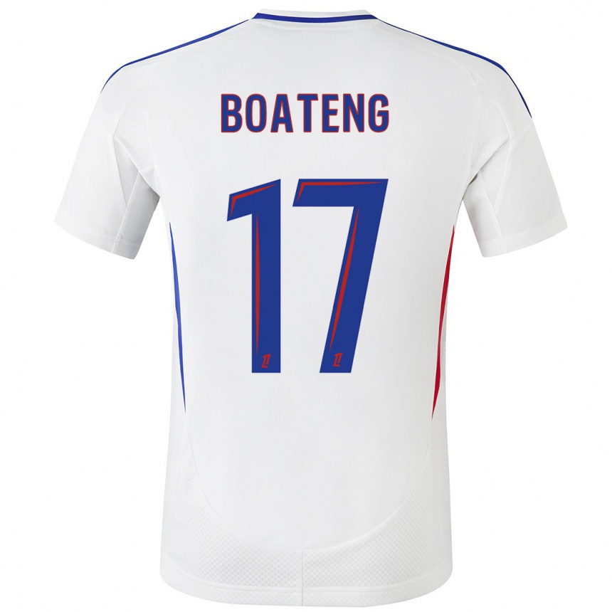 Women Football Jerome Boateng #17 White Blue Home Jersey 2024/25 T-Shirt Australia