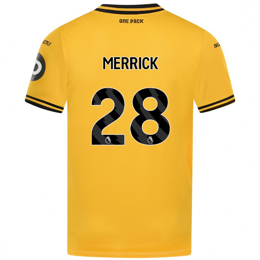 Women Football Beth Merrick #28 Yellow Home Jersey 2024/25 T-Shirt Australia