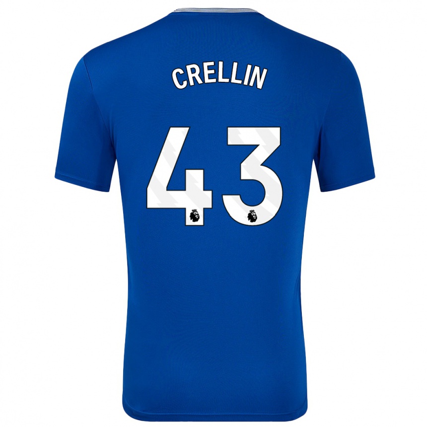 Women Football Billy Crellin #43 Blue With Home Jersey 2024/25 T-Shirt Australia