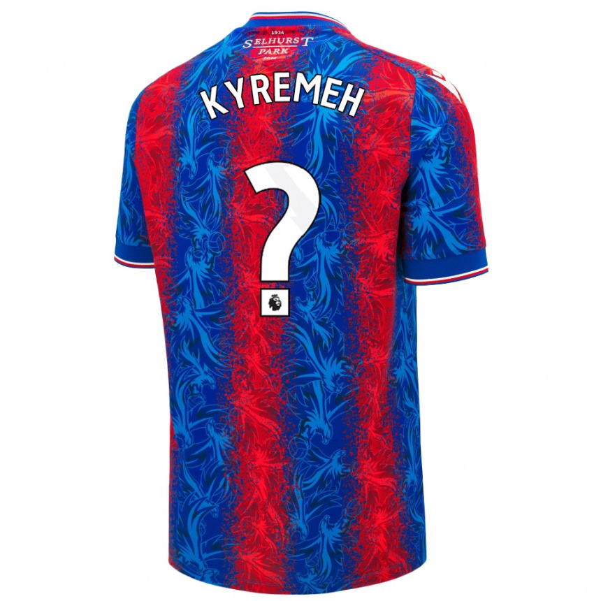 Women Football Jerome Kyremeh #0 Red Blue Stripes Home Jersey 2024/25 T-Shirt Australia