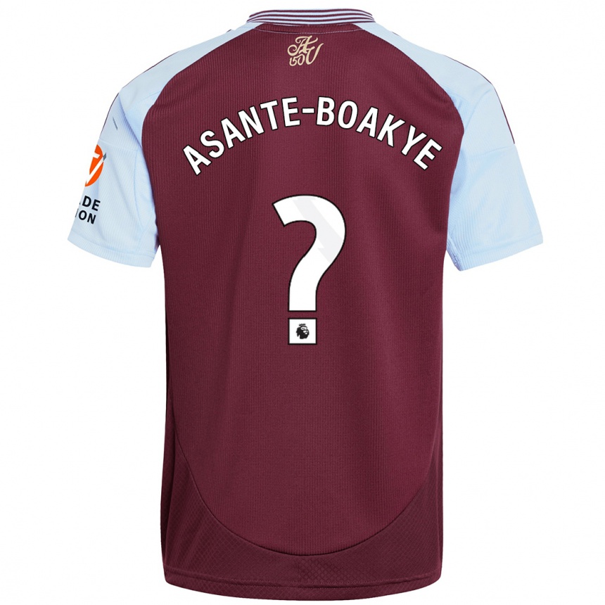 Women Football Max Asante-Boakye #0 Burgundy Sky Blue Home Jersey 2024/25 T-Shirt Australia