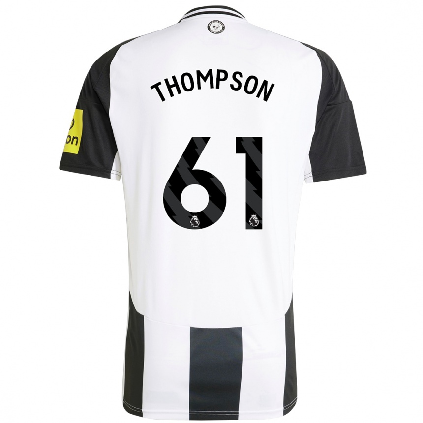 Women Football Max Thompson #61 White Black Home Jersey 2024/25 T-Shirt Australia