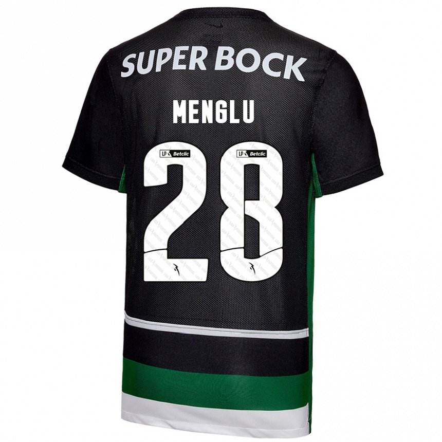 Women Football Shen Menglu #28 Black White Green Home Jersey 2024/25 T-Shirt Australia