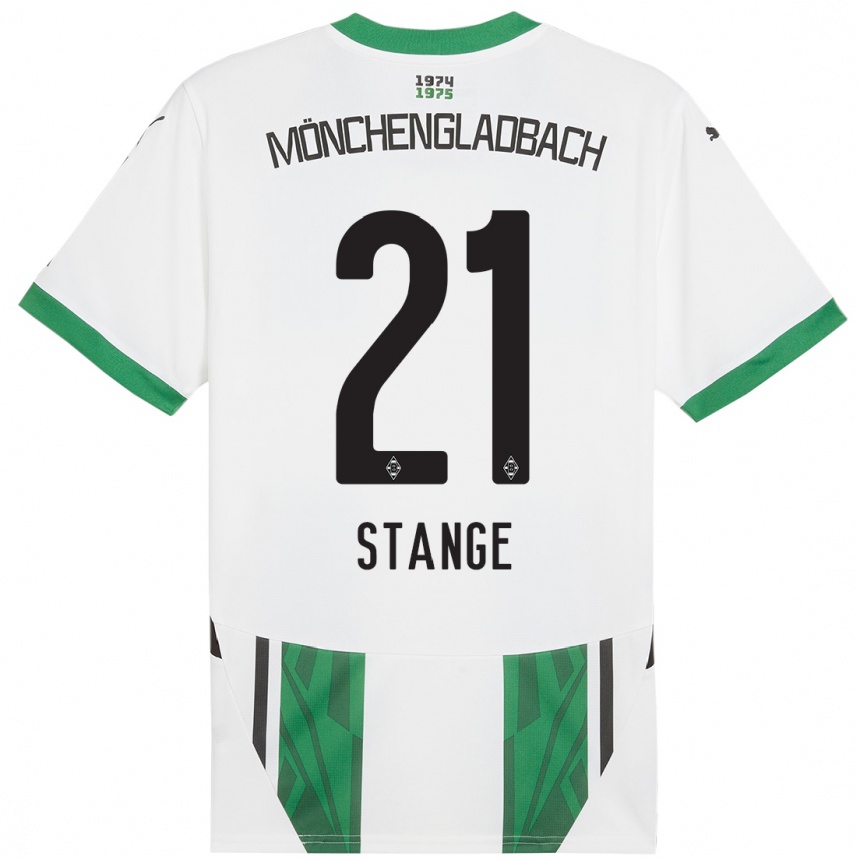 Women Football Veit Stange #21 White Green Home Jersey 2024/25 T-Shirt Australia