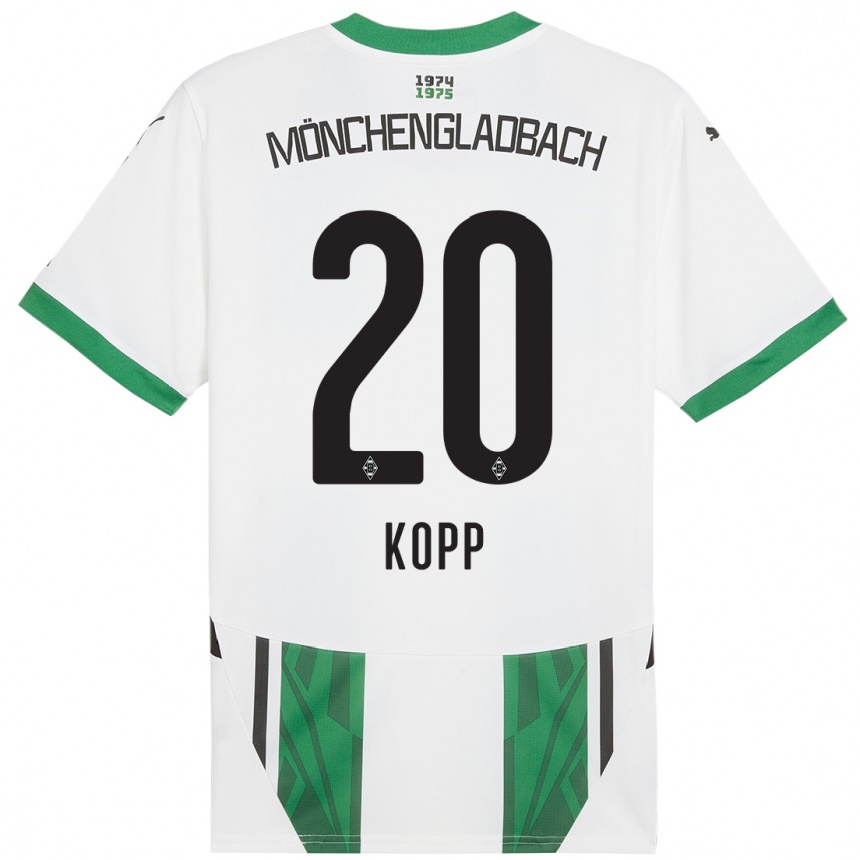 Women Football Leonie Köpp #20 White Green Home Jersey 2024/25 T-Shirt Australia