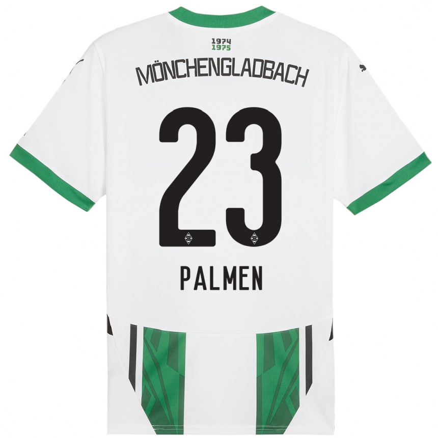 Women Football Luisa Palmen #23 White Green Home Jersey 2024/25 T-Shirt Australia