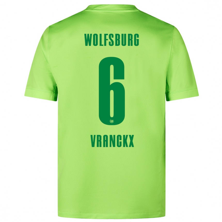 Women Football Aster Vranckx #6 Fluorescent Green Home Jersey 2024/25 T-Shirt Australia