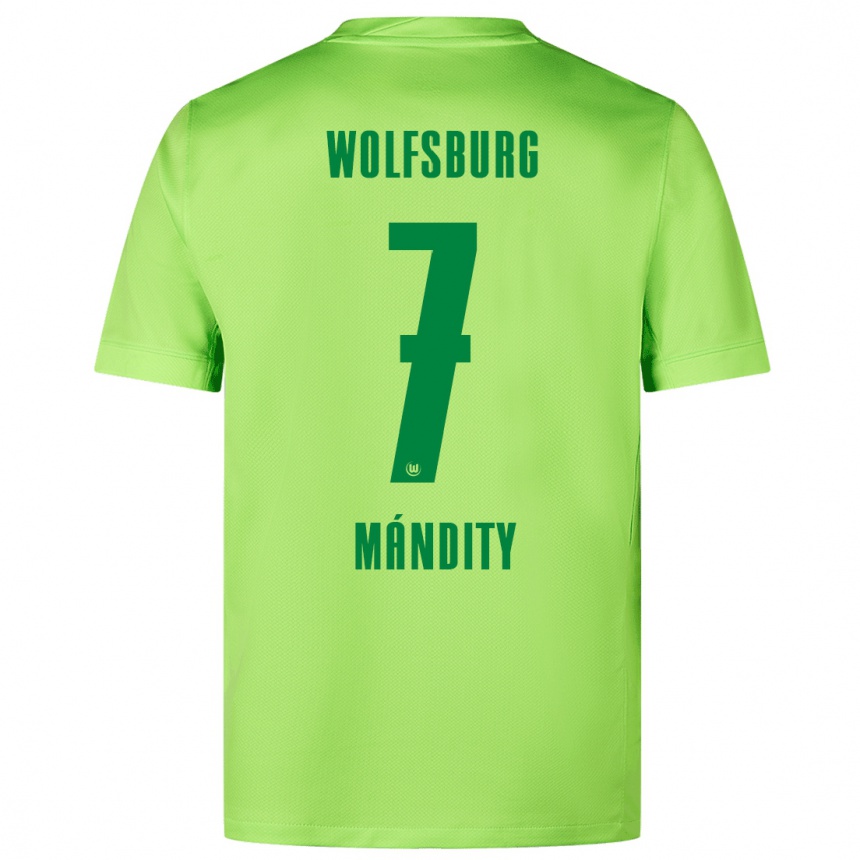 Women Football Márkó Mándity #7 Fluorescent Green Home Jersey 2024/25 T-Shirt Australia