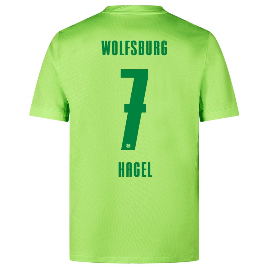 Women Football Chantal Hagel #7 Fluorescent Green Home Jersey 2024/25 T-Shirt Australia