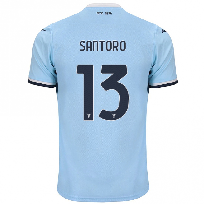 Women Football Martina Santoro #13 Blue Home Jersey 2024/25 T-Shirt Australia