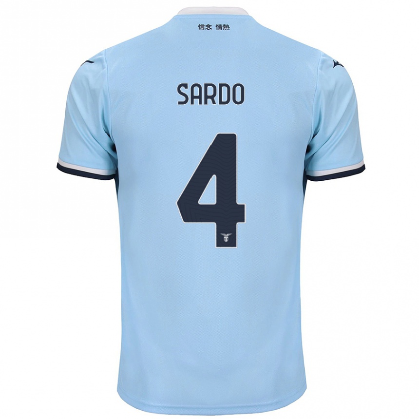 Women Football Jacopo Sardo #4 Blue Home Jersey 2024/25 T-Shirt Australia