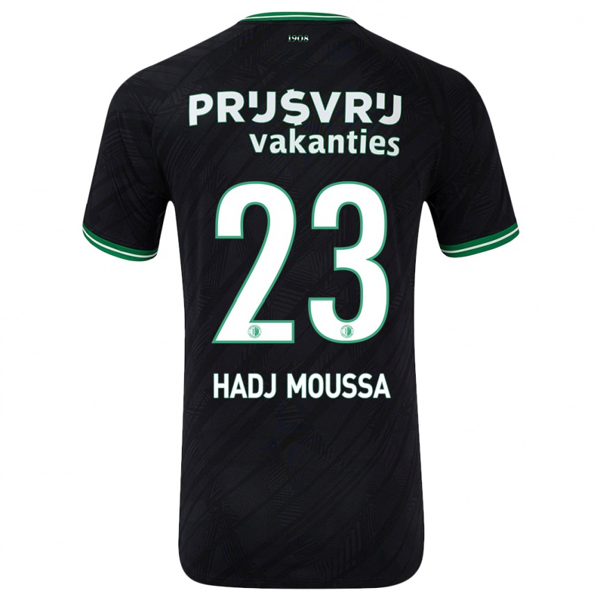 Women Football Anis Hadj Moussa #23 Black Green Away Jersey 2024/25 T-Shirt Australia