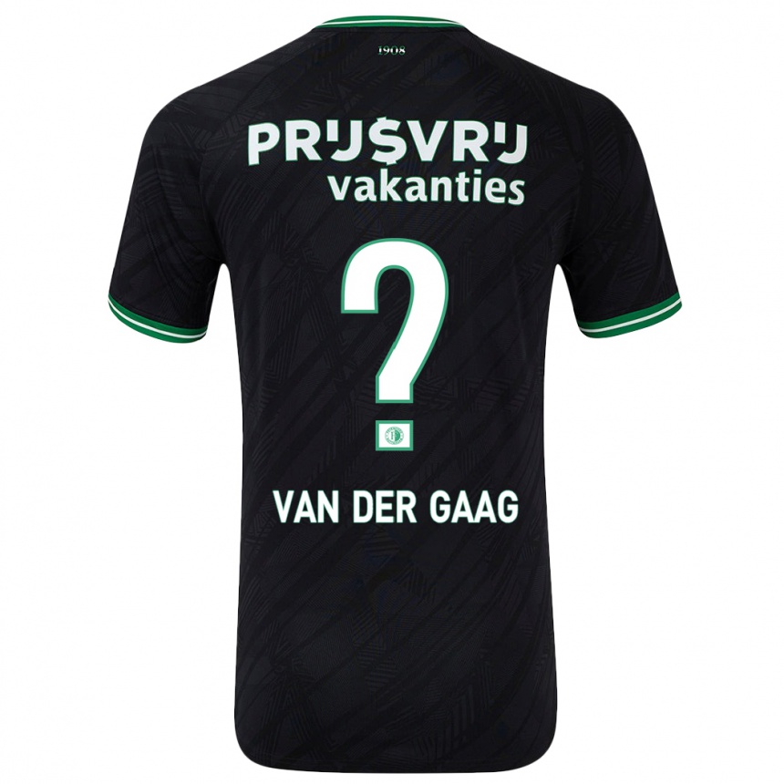 Women Football Bo Van Der Gaag #0 Black Green Away Jersey 2024/25 T-Shirt Australia