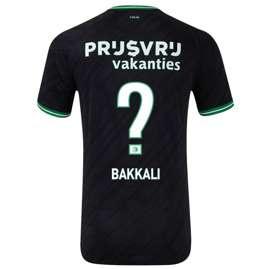 Women Football Yassir Bakkali #0 Black Green Away Jersey 2024/25 T-Shirt Australia