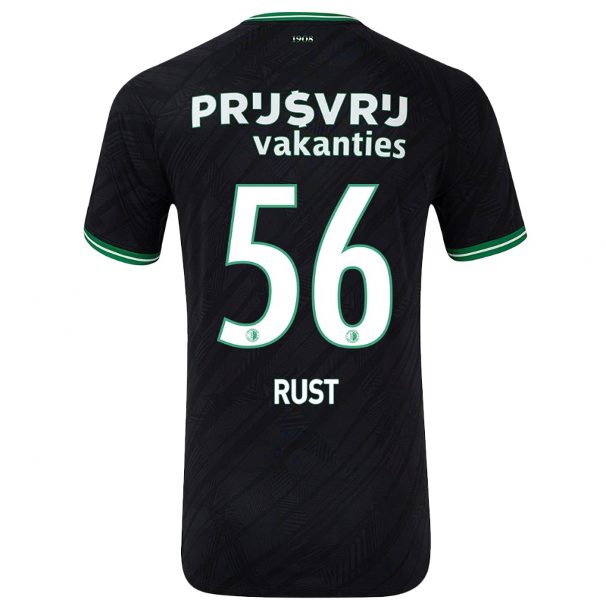 Women Football Fabiano Rust #56 Black Green Away Jersey 2024/25 T-Shirt Australia