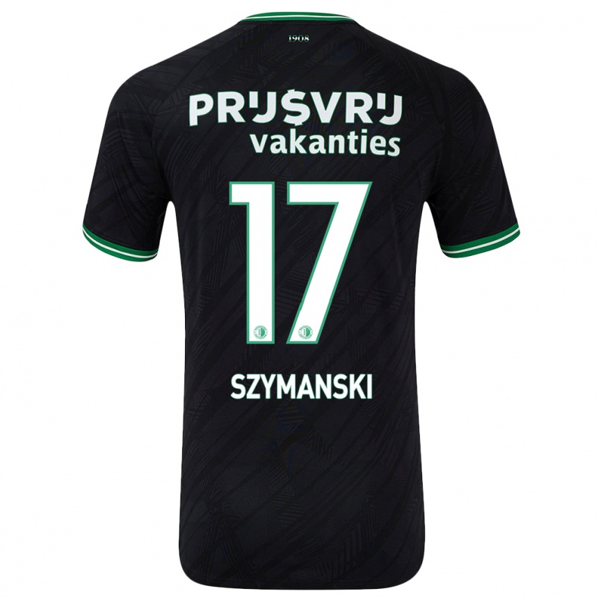 Women Football Sebastian Szymanski #17 Black Green Away Jersey 2024/25 T-Shirt Australia