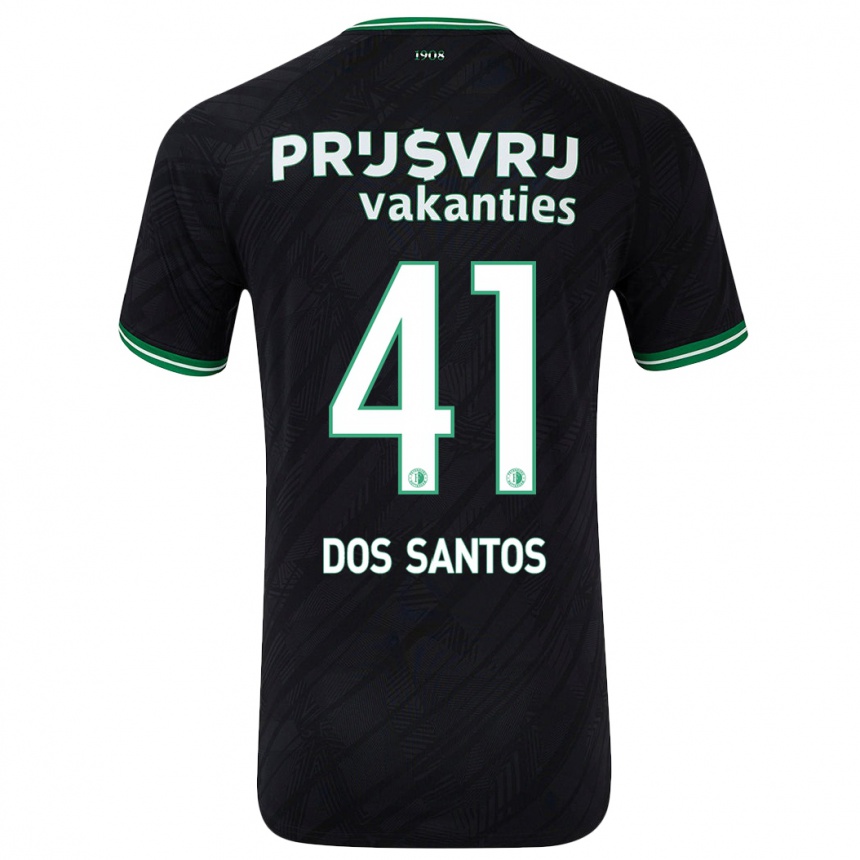 Women Football Giuliany Ben-David Dos Santos #41 Black Green Away Jersey 2024/25 T-Shirt Australia