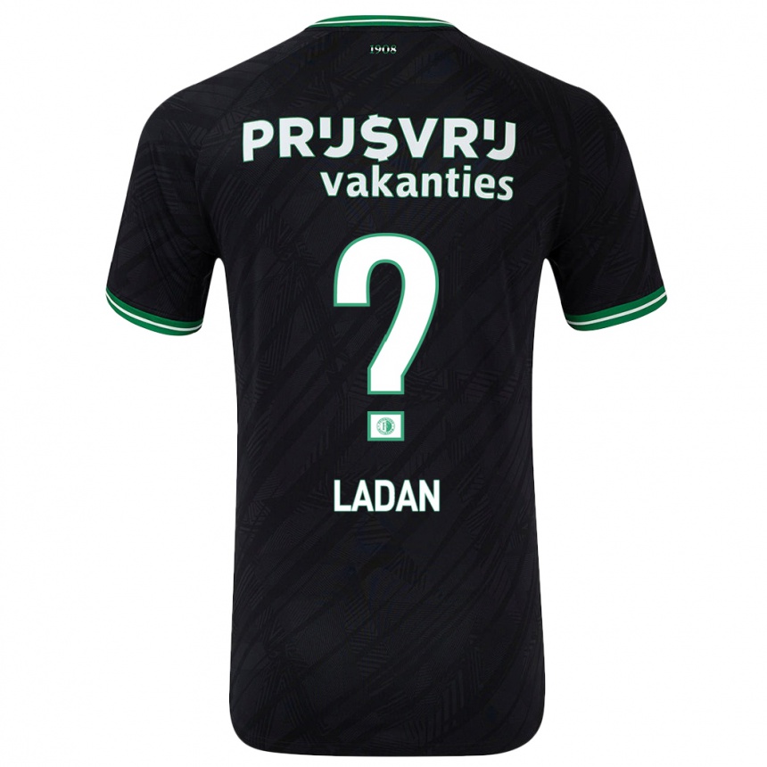 Women Football Delano Ladan #0 Black Green Away Jersey 2024/25 T-Shirt Australia