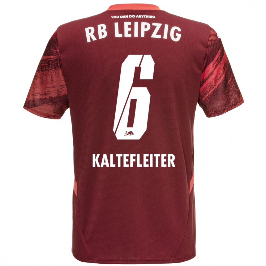 Women Football Benno Kaltefleiter #6 Burgundy Away Jersey 2024/25 T-Shirt Australia