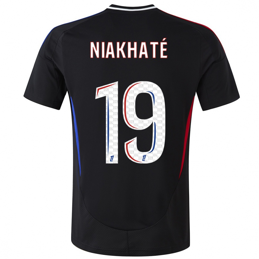 Women Football Moussa Niakhaté #19 Black Away Jersey 2024/25 T-Shirt Australia