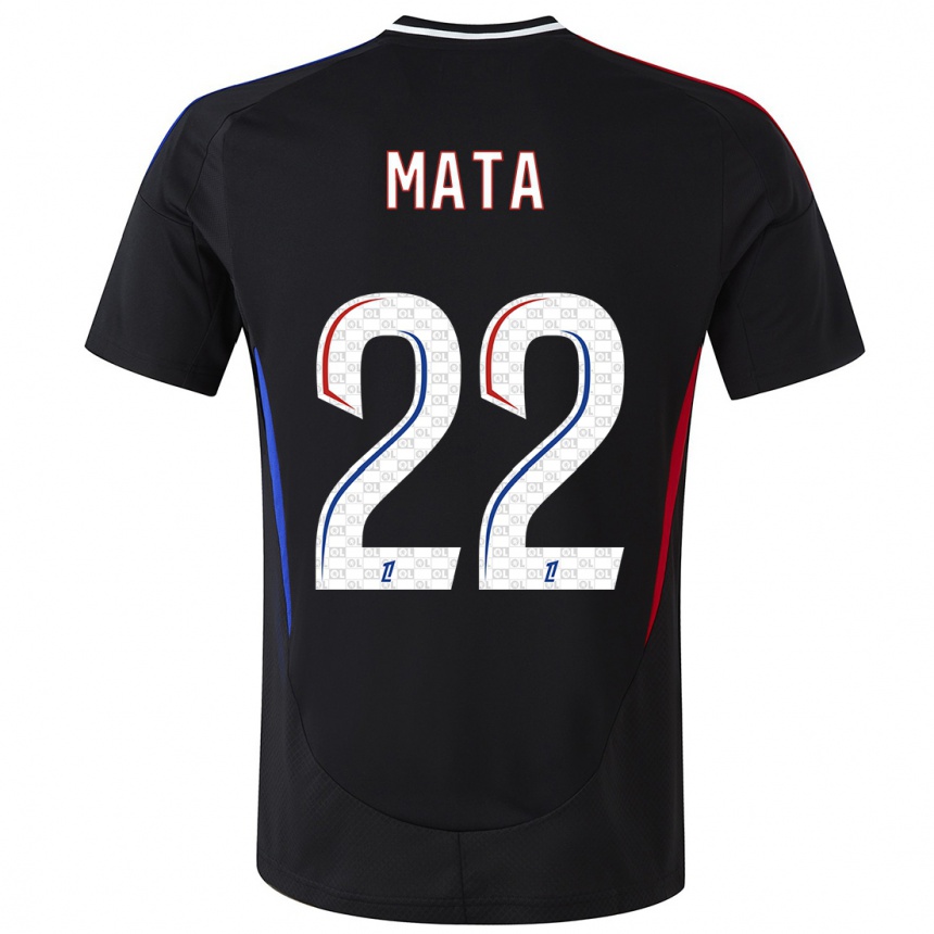 Women Football Clinton Mata #22 Black Away Jersey 2024/25 T-Shirt Australia