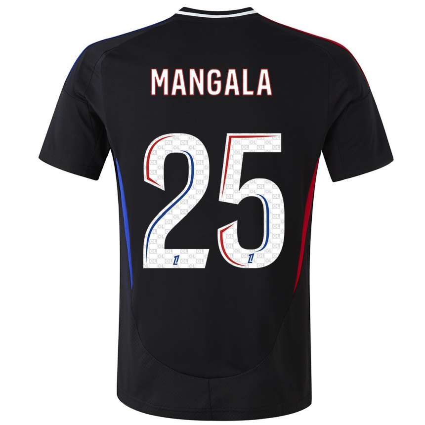 Women Football Orel Mangala #25 Black Away Jersey 2024/25 T-Shirt Australia